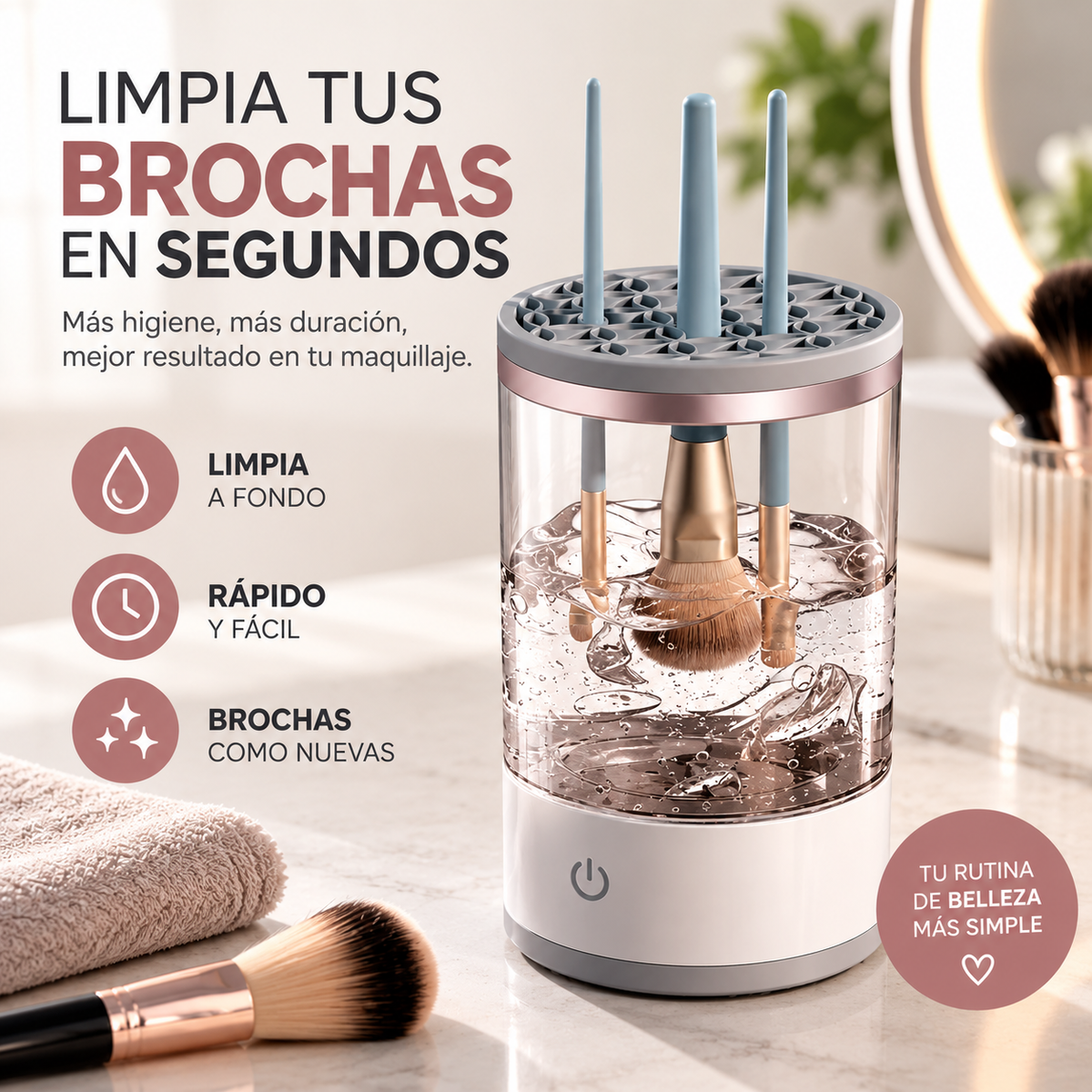LIMPIADOR DE BROCHAS 360° | BROCHAS LIMPIAS SIN COMPLICACIONES