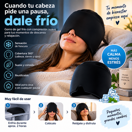 GORRO DE GEL ALIVIO MIGRAÑA