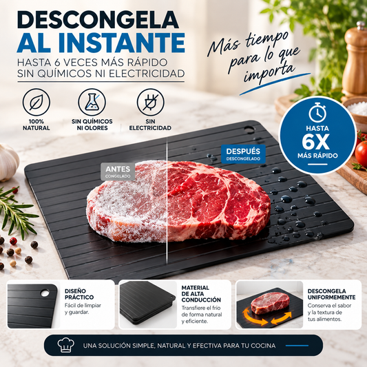 DESCONGELA EN MINUTOS, COCINA SIN ESPERAR